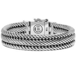 Buddha To Buddha Edwin Small Sterling Silver Size F Bracelet 151