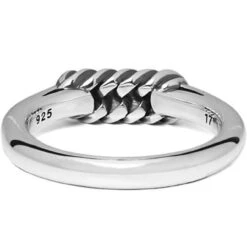 Buddha To Buddha Refined Chain Silver Size 18 Ring 016 -Lux Jewellery Shop 001J020160118 2 05159 90507.1597697774