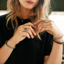 Buddha To Buddha Chain Small Sterling Silver Size 18 Ring 541 -Lux Jewellery Shop 001J025410118 4 51145 15193.1597697765