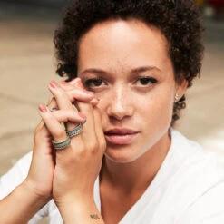 Buddha To Buddha Barbara Double Silver Size 18 Ring 609 -Lux Jewellery Shop 001J026090118 6 41540 27997.1597697776