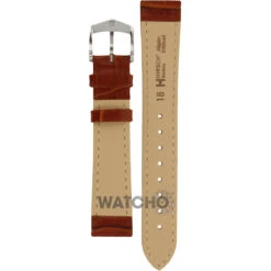 Hirsch Modena Replacement Watch Strap Golden Brown Alligator Embossed Leather 18mm With Free Connecting Pins -Lux Jewellery Shop 10302870 2 18 2 12485.1442679567