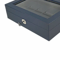 Orbit Navy Blue Leather Personalised Luxury Watch Box For 10 Watches OW202 -Lux Jewellery Shop 10 92569.1638374737