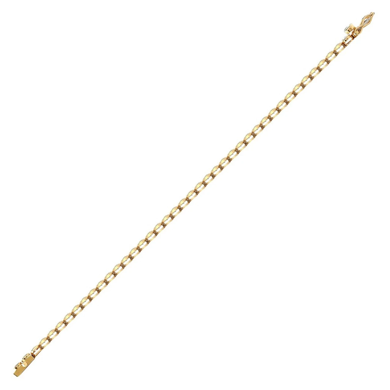 18ct Yellow Gold 3ct Rub-over Diamond Line Bracelet P7021805300 2 18ct Yellow Gold 3ct Rub-over Diamond Line Bracelet P7021805300 - Image 2