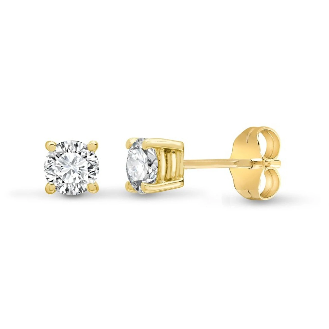 18ct Yellow Gold 1ct Claw Set Diamond Stud Earrings P702E18-001-100 1 18ct Yellow Gold 1ct Claw Set Diamond Stud Earrings P702E18-001-100
