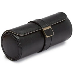 Wolf Palermo Double Watch Roll With Jewellery Case In Black Anthracite 213902 -Lux Jewellery Shop 213902 2 25139.1675676717