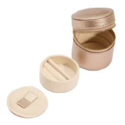 Wolf Palermo Double Watch Roll With Jewellery Case In Rose Gold 213916 -Lux Jewellery Shop 213916 8 66153.1675677118