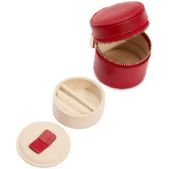 Wolf Palermo Double Watch Roll With Jewellery Case In Red 213972 -Lux Jewellery Shop 213972 9 95368.1675676960