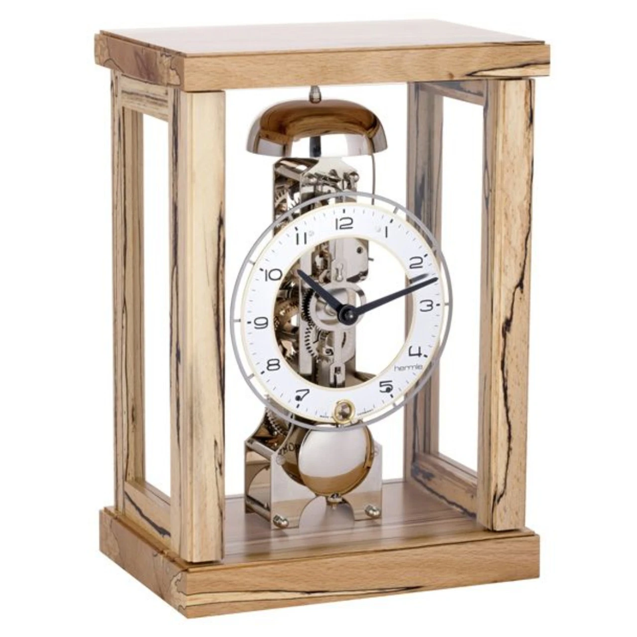 Hermle Mechanical 14-Day Power Reserve Ice Beech Mantel Clock 23056-T30791 1 Hermle Mechanical 14-Day Power Reserve Ice Beech Mantel Clock 23056-T30791