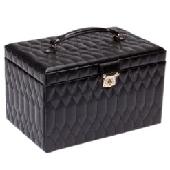 Wolf Caroline Extra Large Black Jewellery Case 329571 -Lux Jewellery Shop 329571 2 62722.1685084157