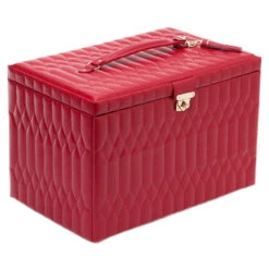 Wolf Caroline Extra Large Red Jewellery Case 329572 -Lux Jewellery Shop 329572 2 44646.1685084099