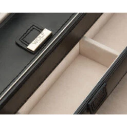Wolf Caroline Large Black Jewellery Case 329671 -Lux Jewellery Shop 329671 4 92205.1685083945