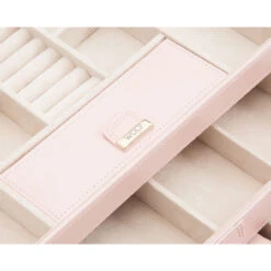 Wolf Caroline Medium Rose Quartz Jewellery Case 329715 -Lux Jewellery Shop 329715 4 64713.1685083819