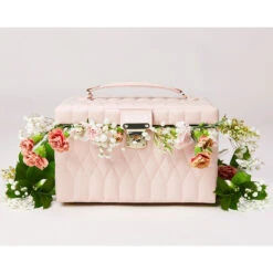 Wolf Caroline Medium Rose Quartz Jewellery Case 329715 -Lux Jewellery Shop 329715 5 98448.1685083821