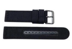 Seiko Black Nylon 22mm Replacement Strap For SSC233 (L0BH011N9)