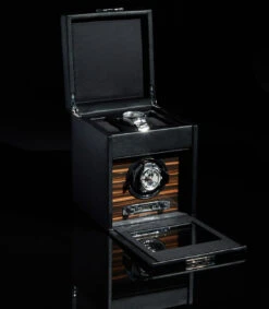 WOLF Roadstar Single Watch Winder With Storage 457156 -Lux Jewellery Shop 457156 Roadster SinglewStorage 27560.1615457505