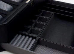 WOLF Windsor Black Watch Storage Box With Drawer For 10 Watches 4586029 -Lux Jewellery Shop 4586029 5 24439.1506428693 1
