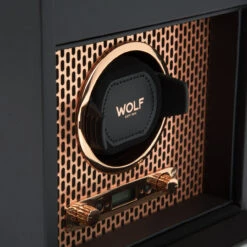 WOLF Axis Collection Copper Single Watch Winder With Storage 469216 -Lux Jewellery Shop 469216 3 17165.1615364500