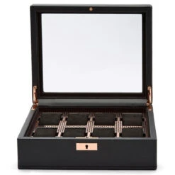Wolf Axis 8 Piece Copper Plated Vegan Leather Watch Box 488016 -Lux Jewellery Shop 488016 4 89269.1688649633 1