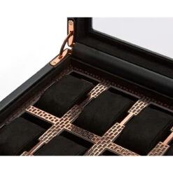 Wolf Axis 8 Piece Copper Plated Vegan Leather Watch Box 488016 -Lux Jewellery Shop 488016 5 38298.1688649633 1