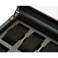 Wolf Axis 10 Piece Powder Coat Vegan Leather Watch Box 488103 -Lux Jewellery Shop 488103 5 80147.1675753999