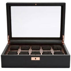 Wolf Axis 10 Piece Copper Plated Vegan Leather Watch Box 488116 -Lux Jewellery Shop 488116 4 29821.1675753896 2