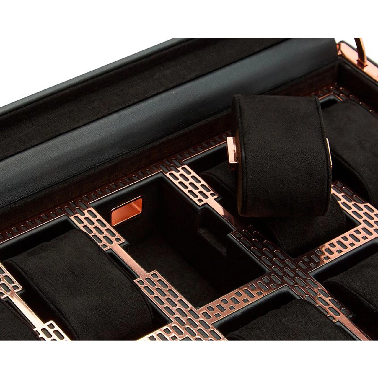 Wolf Axis 10 Piece Copper Plated Vegan Leather Watch Box 488116 7 Wolf Axis 10 Piece Copper Plated Vegan Leather Watch Box 488116 - Image 7