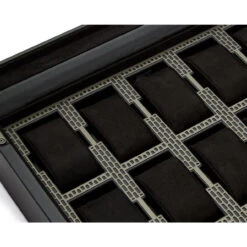 Wolf Axis 15 Piece Powder Coat Vegan Leather Watch Box 488303 -Lux Jewellery Shop 488303 5 52323.1675754443