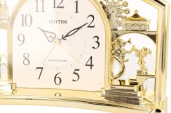 Rhythm Alarm Mantel Clock With Rotating Swarovski Crystal Pendulum 4SE535WR18 -Lux Jewellery Shop 4SE535WR18 3 03400.1426696954