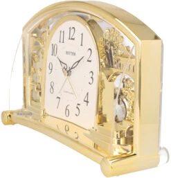 Rhythm Alarm Mantel Clock With Rotating Swarovski Crystal Pendulum 4SE535WR18 -Lux Jewellery Shop 4SE535WR18 5 97639.1426696959