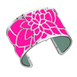 Les Georgettes Ladies Bracelet Silver Large Size Nenuphar -Lux Jewellery Shop 70284021600000 Menthol Dayglo Pink 1 39266.1495110395
