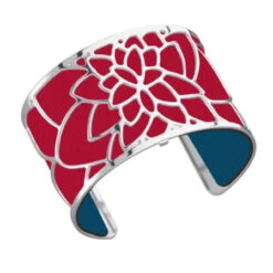 Les Georgettes Ladies Bracelet Silver Large Size Nenuphar -Lux Jewellery Shop 70284021600000 Petroleum Blue Raspeberry 1 24239.1495084809