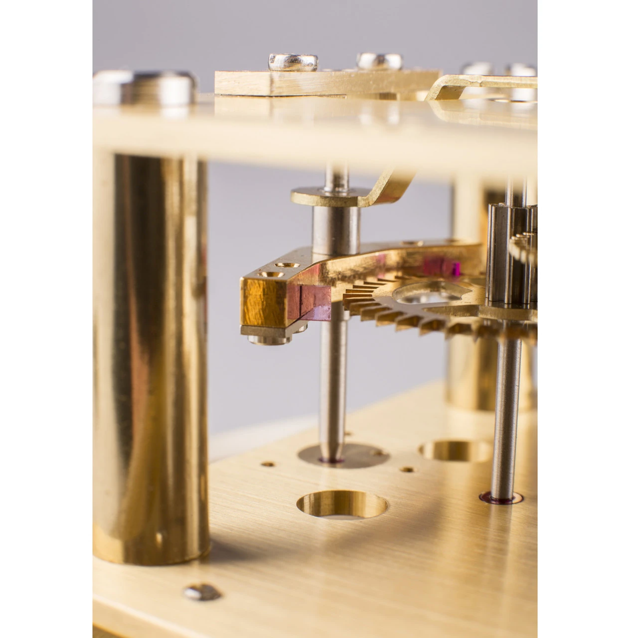 Hermle Regulator Mechanical Power Reserve Anchor Walnut Finish Wall Clock 70875-030761 - Image 2