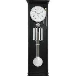 Hermle Regulator Mechanical Movement 8 Day Westminster Chime Black Clock 71009-740351