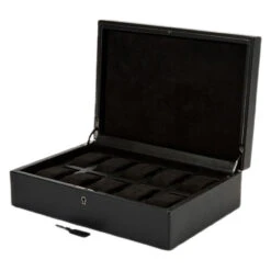 Wolf British Racing Black 10 Piece Watch Box 792702