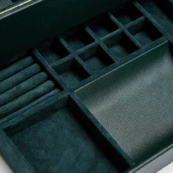 WOLF British Racing Green 10 Piece Watch Box With Storage 792841 -Lux Jewellery Shop 792841 4 77912.1640101104 1