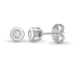 9ct White Gold 20pts Diamond Stud Earrings P702E9-002-020