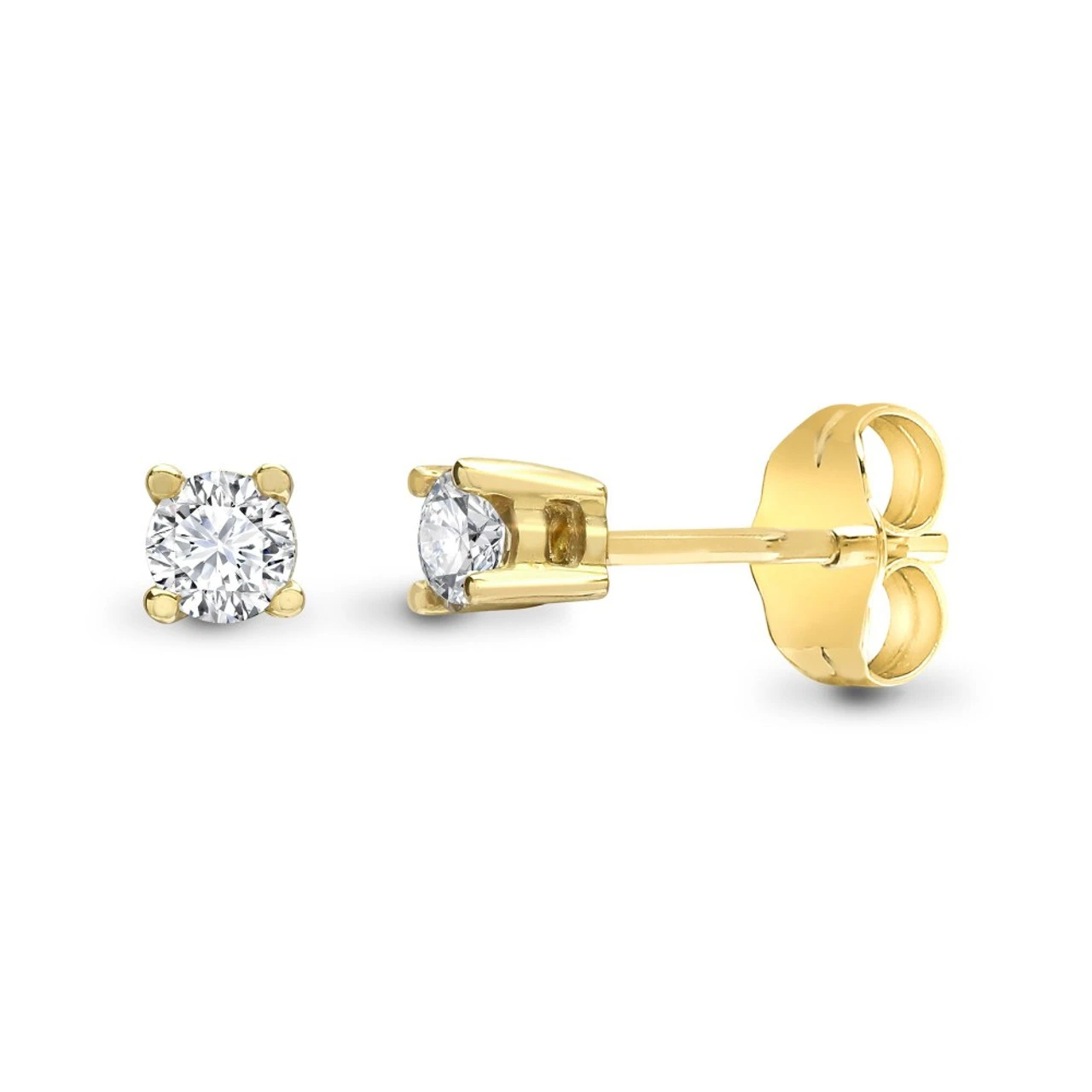 9ct Yellow Gold 20pts Diamond Stud Earrings P702E9-092-020 1 9ct Yellow Gold 20pts Diamond Stud Earrings P702E9-092-020