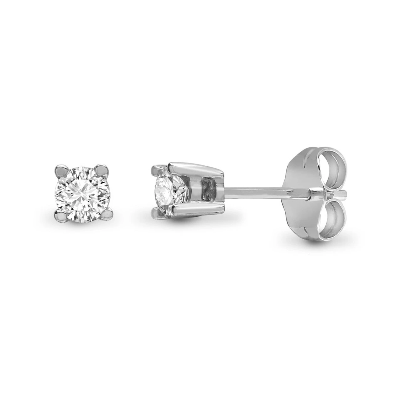 9ct White Gold 10pts Diamond Stud Earrings P702E9-096-010 1 9ct White Gold 10pts Diamond Stud Earrings P702E9-096-010