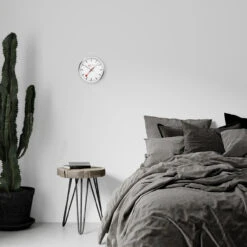 Mondaine Swiss Railway Silver Kitchen Wall Clock A990.CLOCK.18SBV 7 Mondaine Swiss Railway Silver Kitchen Wall Clock A990.CLOCK.18SBV -Lux Jewellery Shop A990.CLOCK .18SBV 3 20048.1627384145