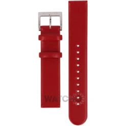 Mondaine Genuine Replacement Watch Strap Red Leather 18mm FE311830Q5 For Evo Watches With Free Pins