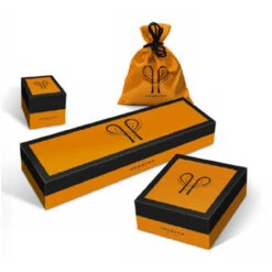 Henryka Nature Cognac, Yellow & Green Amber And Silver Beech Leaf Drop Earrings EH303/CGY-B -Lux Jewellery Shop Henryka packaging 1 01154.1517572984