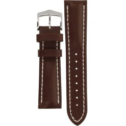 Hirsch Heavy Calf Replacement Watch Strap Brown Genuine Untextured Leather 22mm With Free Connecting Pins -Lux Jewellery Shop Hirsch Heavy Calf Brown 22 1 71677.1441885934