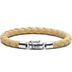 Buddha To Buddha Ben XS Round Apricot Leather Bracelet J545AB