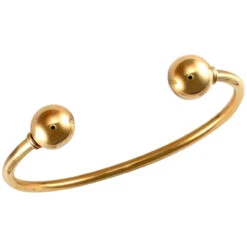 Solid 9ct Yellow Gold Wire Hand Finished 3mm Heavy Weight Torque Bangle P702090