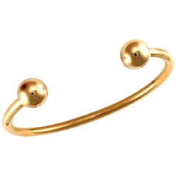 Solid 9ct Yellow Gold Wire Hand Finished 3.5mm Heavy Weight Torque Bangle P702091