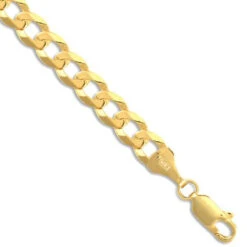 9ct Yellow Gold Flat Curb 6.2mm Gauge 8.5inch Bracelet P702037D-8.5