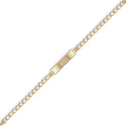 9ct Yellow Gold ID 7.5inch Bracelet P702005-7.5