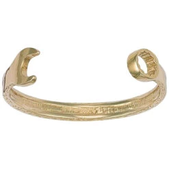 9ct Yellow Gold Polished Children Baby Spanner Bangle P702028A