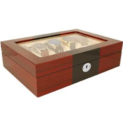 Orbit Red And Black Wooden Luxury Watch Box For 10 Watches With Free Personalisation OW201 -Lux Jewellery Shop Orbit OW201 6 74820.1644967517 2