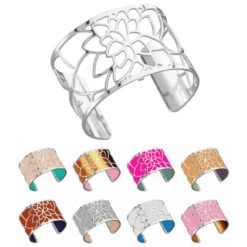 Les Georgettes Ladies Bracelet Silver Large Size Nenuphar